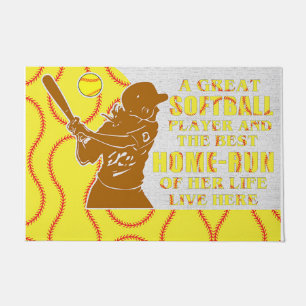 A Great Softball Player And The Best Home-Run Doormat