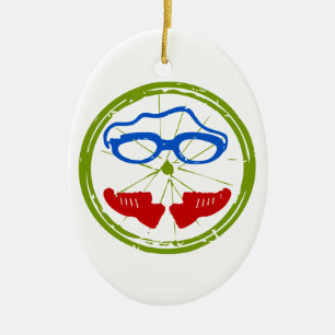 A great Triathlon gift for your friend or family Ceramic Tree Decoration