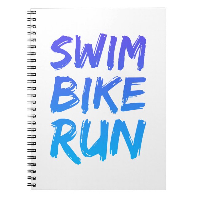 A great Triathlon gift for your friend or family m Notebook (Front)