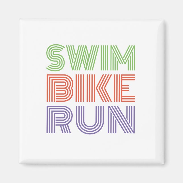 A great Triathlon gift for your friend or family Magnet (Front)