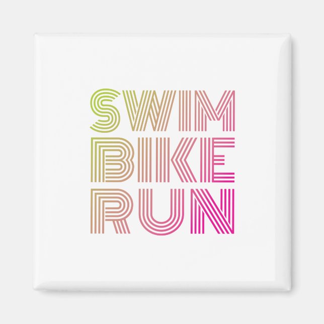 A great Triathlon gift for your friend or family Magnet (Front)