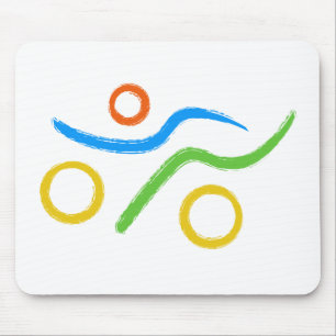 A great Triathlon gift for your friend or family Mouse Pad