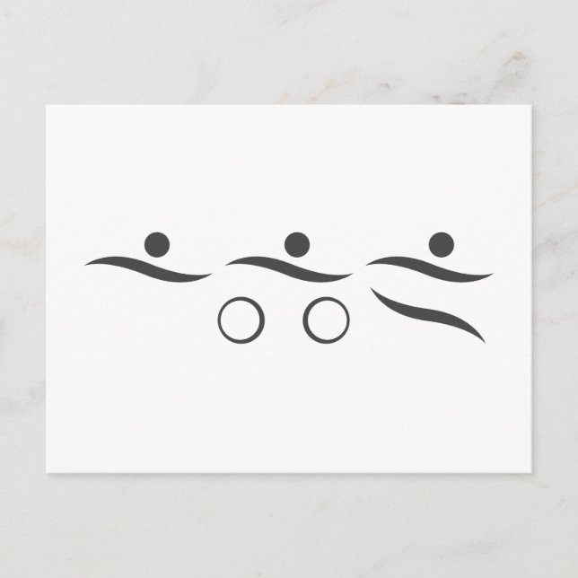 A great Triathlon gift for your friend or family Postcard (Front)