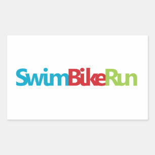 A great Triathlon gift for your friend or family Rectangular Sticker