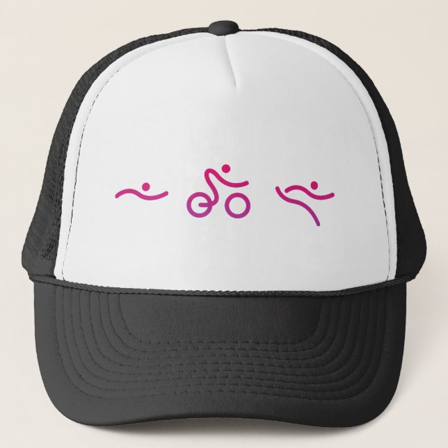 A great Triathlon gift for your friend or family Trucker Hat (Front)