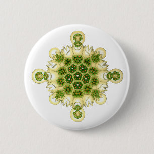 A Green Algae 6 Cm Round Badge