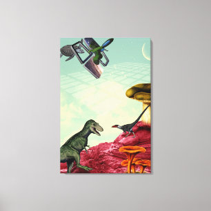 A green and breatheable planet canvas print