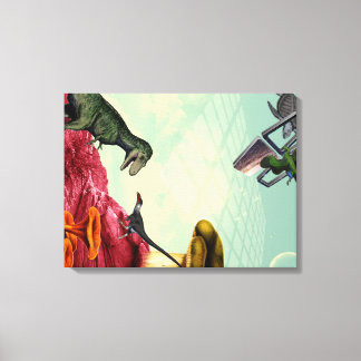 A green and breatheable planet canvas print