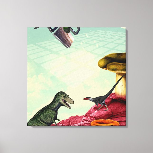 A green and breatheable planet canvas print (Front)