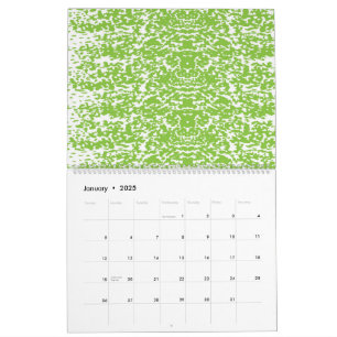 a green and white abstract background calendar