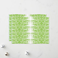 a green and white background with small dots