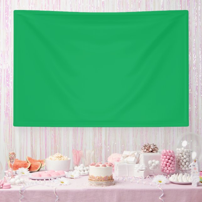 a green background with a banner (Party)