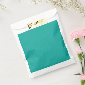 a green background with a favour bags