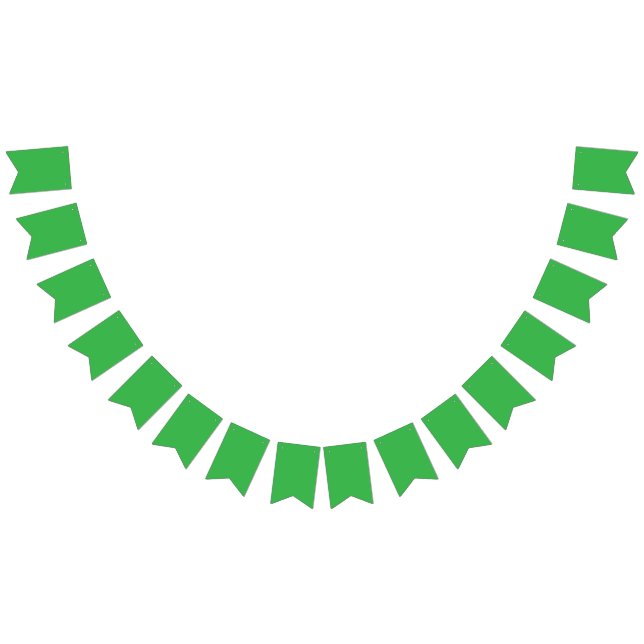 a green background with a white border bunting  (All)