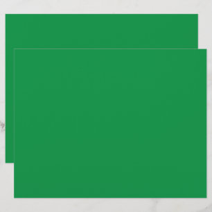 a green background with a white border custom letterhead