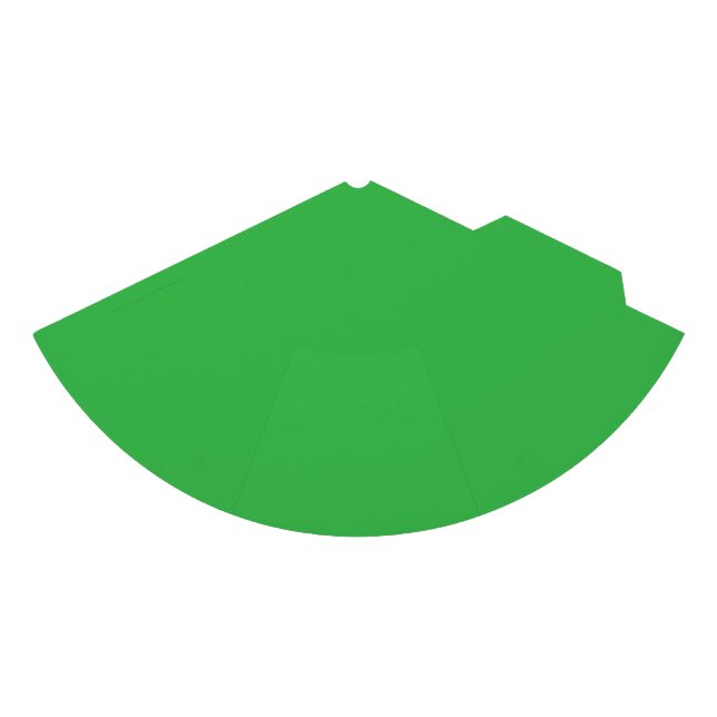 a green background with a white border party hat (Front)