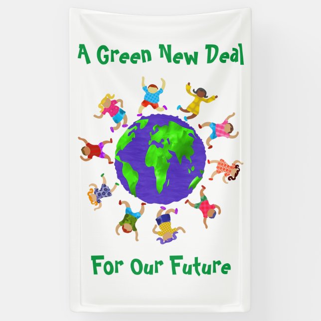 A Green New Deal For Our Future Banner (Vertical)