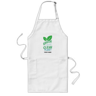 A Green Planet is Clean Planet ,CLIMATE CHANGE Long Apron