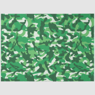 A Green Rainbow Camouflage Tissue Paper