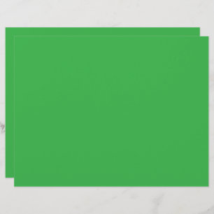 a green screen with a white background custom letterhead