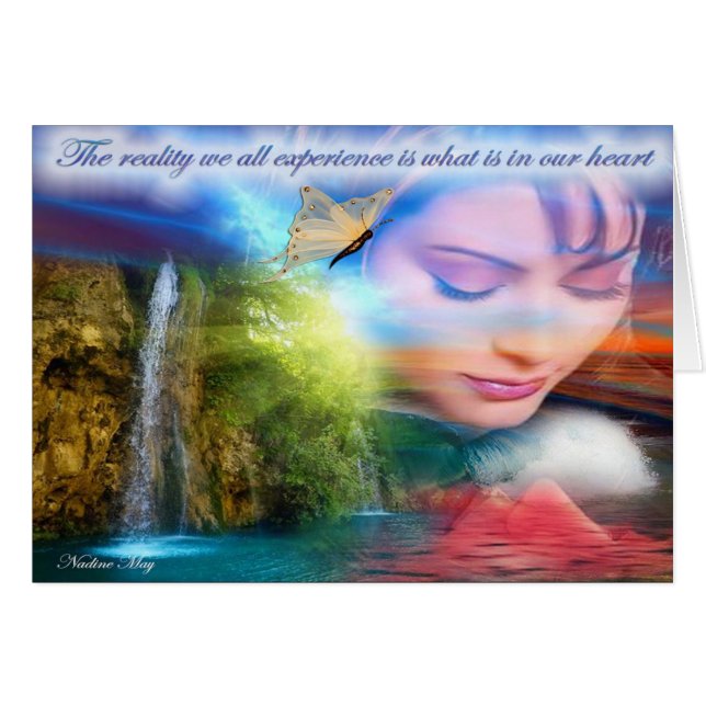 A greeting card with a message (Front Horizontal)