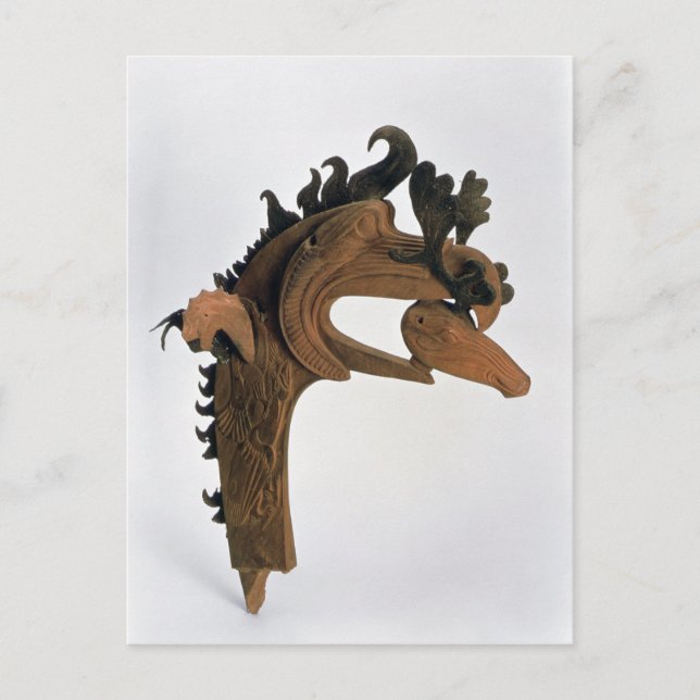 A griffin holding a deer in its beak postcard (Front)