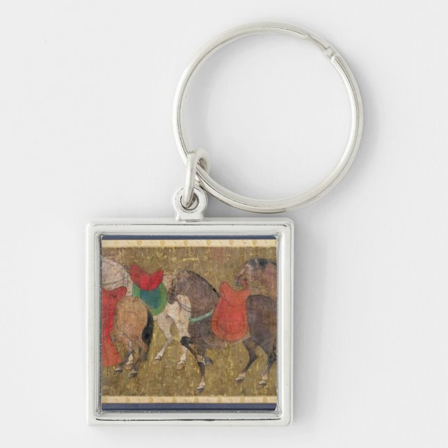 A Groom with Horses Key Ring (Front)