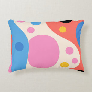A Groovy Explosion of Colour and Shape Decorative Cushion