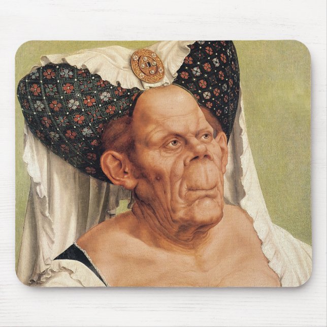 A Grotesque Old Woman, possibly Princess Margaret Mouse Pad (Front)