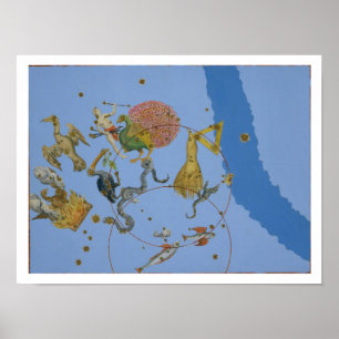 A group of constellations from 'Uranometria' by Jo Poster