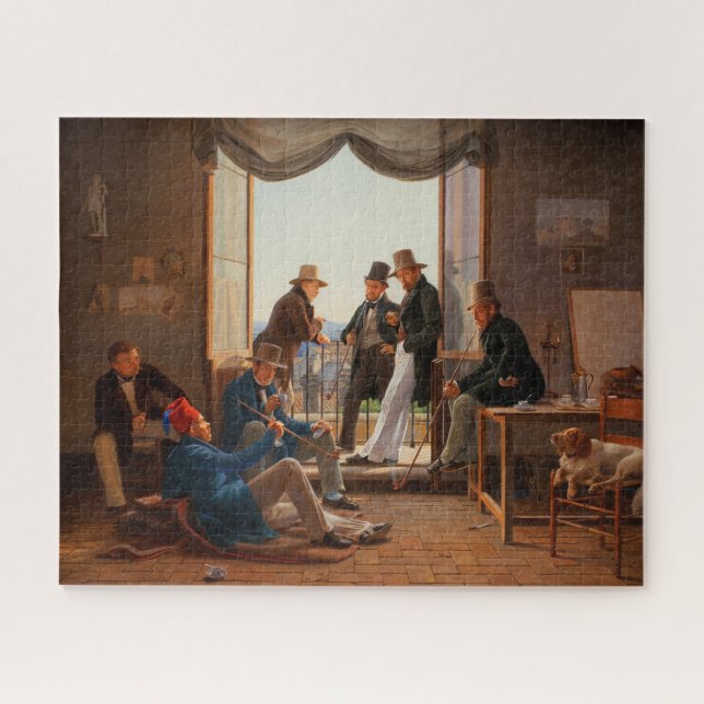 A Group of Danish Artists in Rome│Constantin Hanse Jigsaw Puzzle (Horizontal)