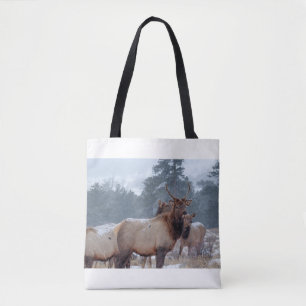 A GROUP OF DEERS TOTE BAG