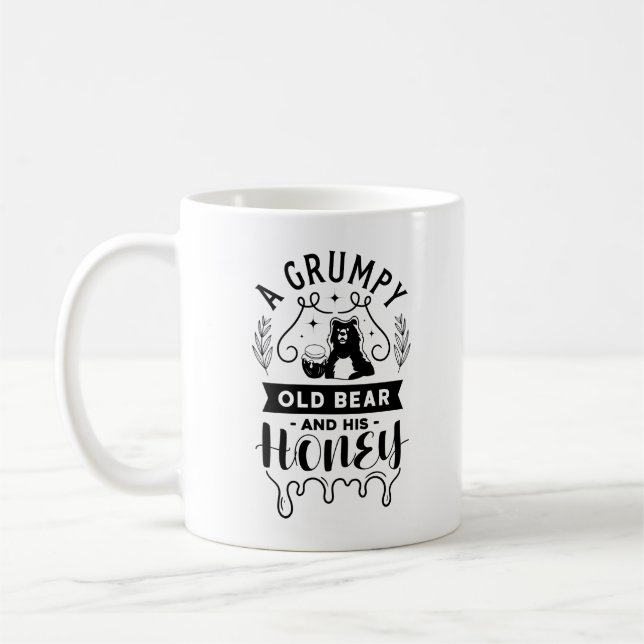 A Grumpy Old Bear And His Honey Coffee Mug (Left)