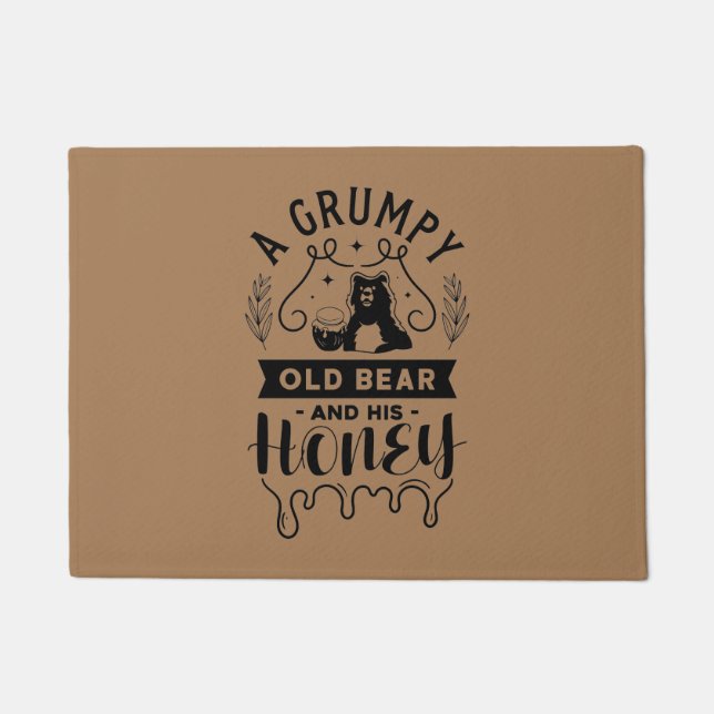 A Grumpy Old Bear And His Honey Doormat (Front)