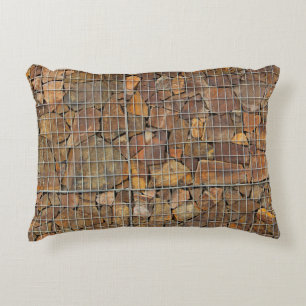 A grungy brick wall texture as backgroundabstract, decorative cushion