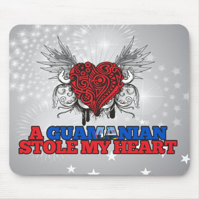 A Guamanian Stole my Heart Mouse Pad (Front)