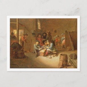 A Guardroom Interior with Soldiers playing Cards (