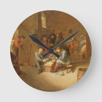 A Guardroom Interior with Soldiers playing Cards (