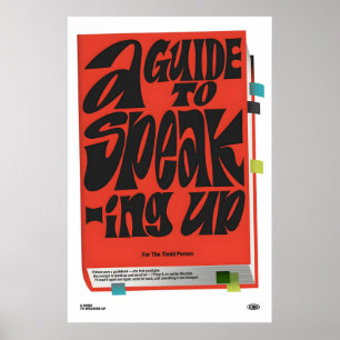A Guide to speaking up Japanese Abstract Bauhaus Poster