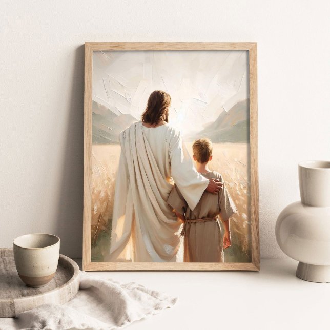A Guiding Hand, Christian Wall Art, Picture of Jes Poster (Creator Uploaded)