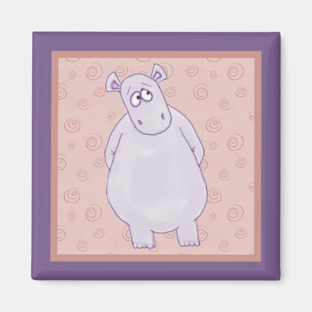A Guilty Little Hippo Magnet (Front)