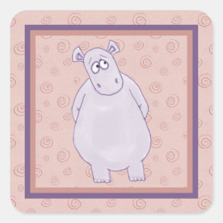 A Guilty Little Hippo Stickers