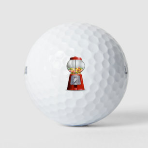 A gumball machine golf balls