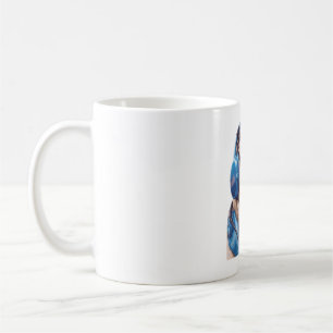 A Habu dog wearing sunglasses and headphones  Coffee Mug