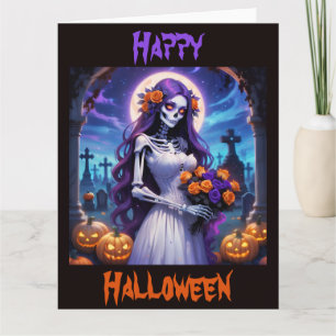 A Halloween Bride Card