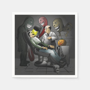 A Halloween night at the dentist Napkin