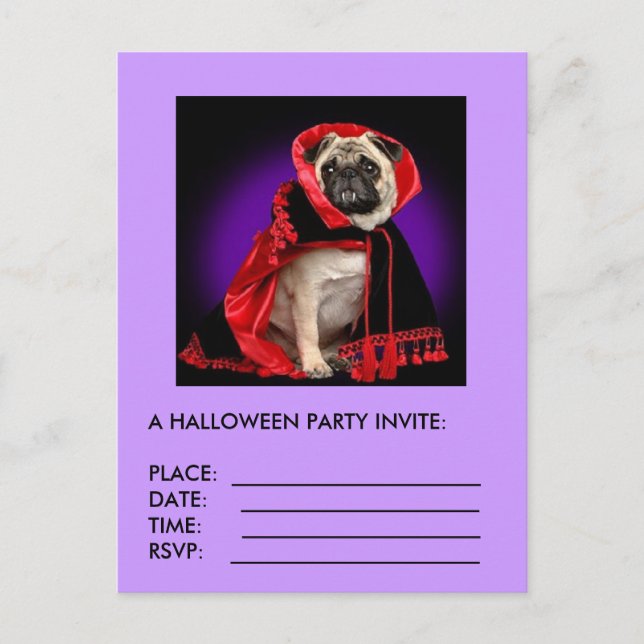 A HALLOWEEN PARTY INVITE (Front)