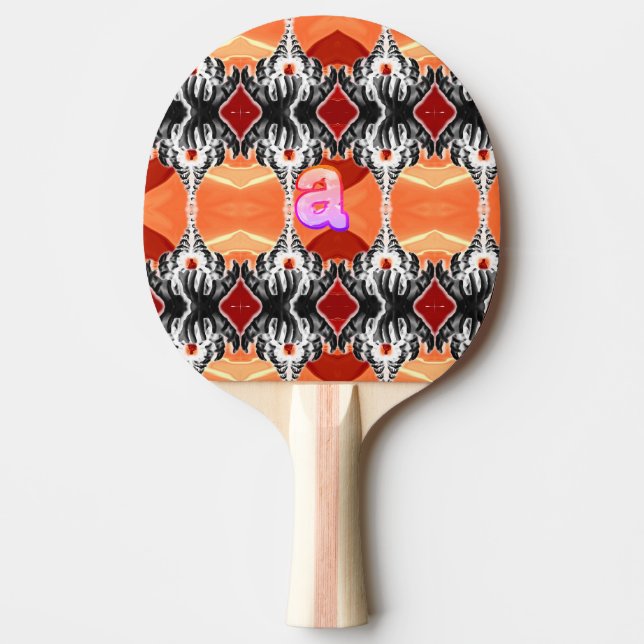 "a" Hands Ping Pong Paddle (Front)