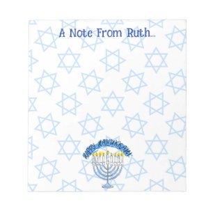 A Hanukkah Note From... Personalised Notepad