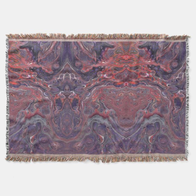 A Happening Abstract Throw Blanket (Front)